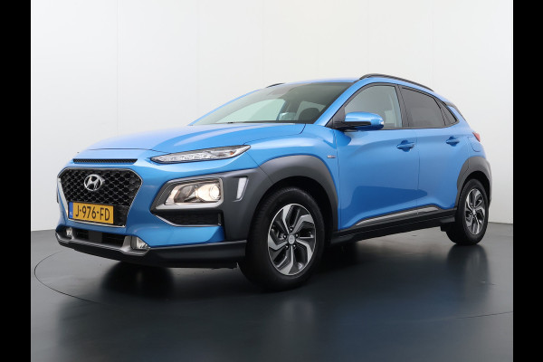 Hyundai Kona 1.6I HEV AUT-6 141pk Adap.Cruise Trekhaak HUD Camera Android Apple Carplay Navi Bordherkenning PDC Fashion Keyless Head-Up-Display Lane-Assist+ACC ESP Mild Hybride Priv.Glass Botsing waarsch syst Dodehoek-assistent