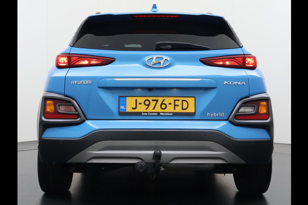 Hyundai Kona 1.6I HEV AUT-6 141pk Adap.Cruise Trekhaak HUD Camera Android Apple Carplay Navi Bordherkenning PDC Fashion Keyless Head-Up-Display Lane-Assist+ACC ESP Mild Hybride Priv.Glass Botsing waarsch syst Dodehoek-assistent