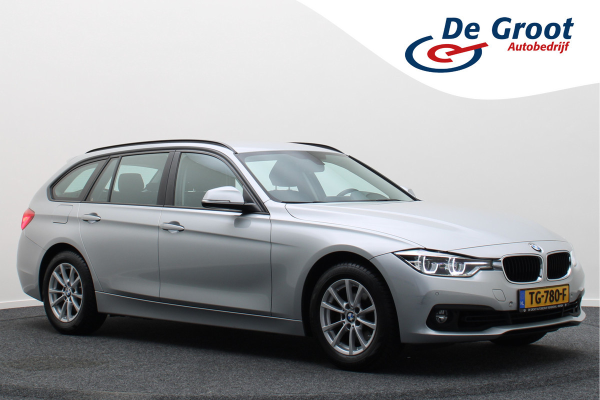 BMW 3 Serie Touring 318i High Executive Automaat LED, Navigatie, Leer, Climate, Cruise, PDC, Bluetooth, Elektr. Pakket, 16''