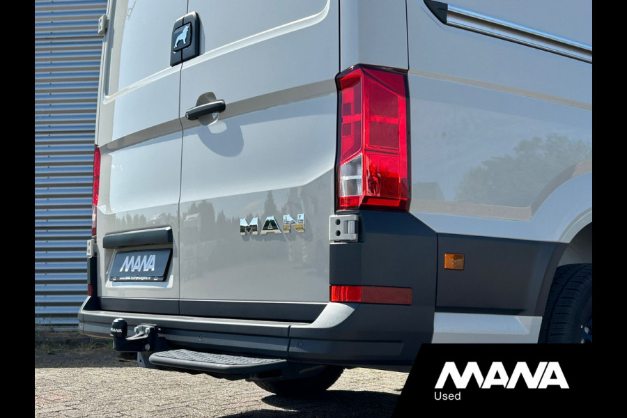 MAN TGE 35 2.0 3.140 140PK Automaat Ascot Gray Airco Cruise Navi Car-Plat Trekhaak Sensoren Camera Multifunctioneel stuurwiel Lane-assis