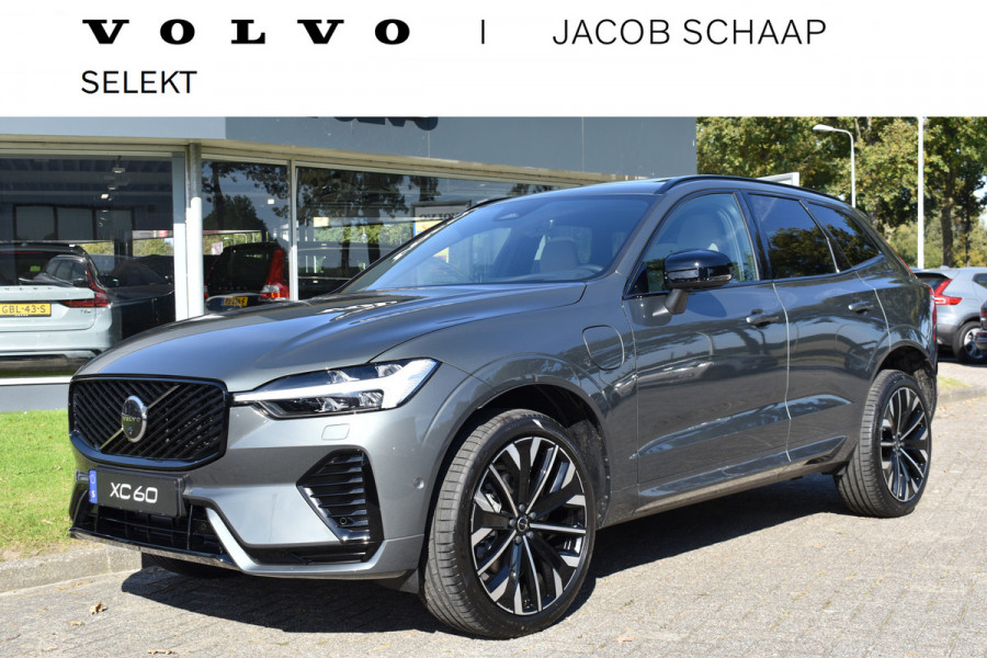 Volvo XC60 T6 AWD 350PK Plug-in Hybrid Ultra Dark | DEMO | Luchtvering | Trekhaak | 21"LMV | 360 camera | Panodak | HUD | H&K |