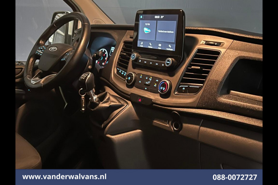 Ford Transit Custom 2.0 TDCI L2H1 Euro6 # Airco | Camera | Apple Carplay | Android Auto | LED | Cruisecontrol Parkeersensoren, verwarmde voorruit, Bijrijdersbank, 2800kg trekvermogen