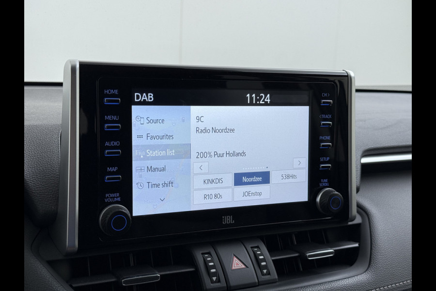Toyota RAV4 2.5I 218PK Hybrid Automaat Leder Apple Carplay Android Auto Navi Dual Ecc JBL®-Audio Adap.Cruise Camera Business Plus Keyless Elek.Achterklep Stoelverwarming Elek.Stoel Lane Assist Wifi Led Lmv 18" Regensensor DAB 1e Eigenaar Origineel Nederlandse Auto