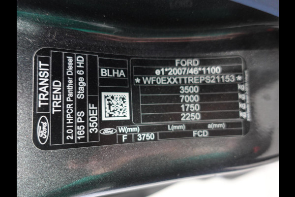 Ford Transit 350 2.0 TDCI 165pk L4H3 Trend Automaat Camera  Trekhaak Cruise control Parkeersensoren