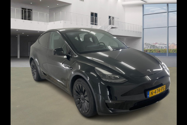 Tesla Model Y Long Range AWD 75 kWh FSD Leer Pano.dak 360° Black Warmtepomp
