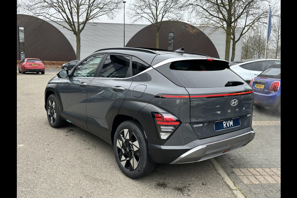 Hyundai Kona 1.6 GDI HEV Premium Sky FULL HYBRID | NIEUWE AUTO MET REGISTRATIE | VOLLE AUTO! | FABR GARANTIE T/M 12-2029| ELEK. ACHTERKLEP| PANO| ELEK STOEL| STOEL VENTILATIE