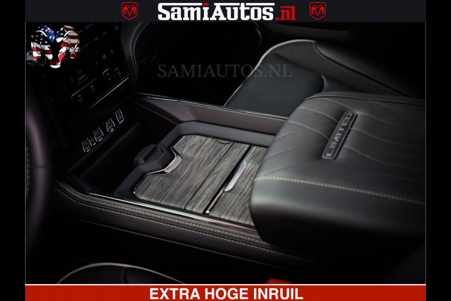 Dodge Ram 1500 Limited Night H.O 540HP 706Nm | Massage + Full Option | De Meest Luxe en Volle Pick-Up in zijn Klasse | Comfortabele Dubbele Cabine met Royale 5 Zitplaatsen | BPM vrij | Nu Leverbaar uit Voorraad | Voorraad Nr 2349 -  5159