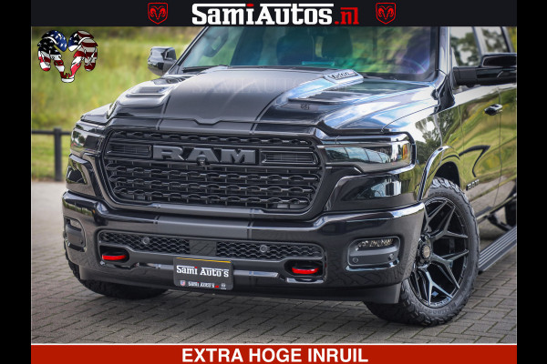 Dodge Ram 1500 Limited Night H.O 540HP 706Nm | Massage + Full Option | De Meest Luxe en Volle Pick-Up in zijn Klasse | Comfortabele Dubbele Cabine met Royale 5 Zitplaatsen | BPM vrij | Nu Leverbaar uit Voorraad | Voorraad Nr 2349 -  5159