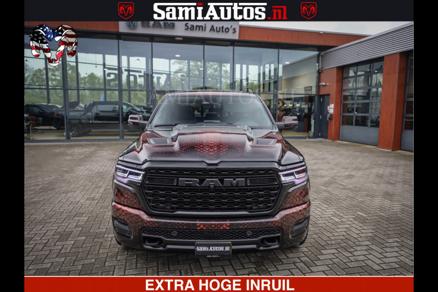 Dodge Ram COBRA EDITION | All-In Prijs | Limited Night High Output 540HP 706Nm | Massage + Full Option | De Meest Luxe en Volle Pick-Up in Comfortabele Dubbele Cabine met Royale 5 Zitplaatsen | BPM vrij | Nu Leverbaar uit Voorraad | Voorraad Nr 2335 - 5153 |