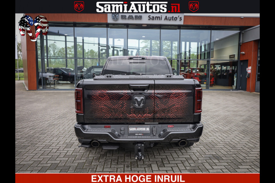 Dodge Ram COBRA EDITION | All-In Prijs | Limited Night High Output 540HP 706Nm | Massage + Full Option | De Meest Luxe en Volle Pick-Up in Comfortabele Dubbele Cabine met Royale 5 Zitplaatsen | BPM vrij | Nu Leverbaar uit Voorraad | Voorraad Nr 2335 - 5153 |