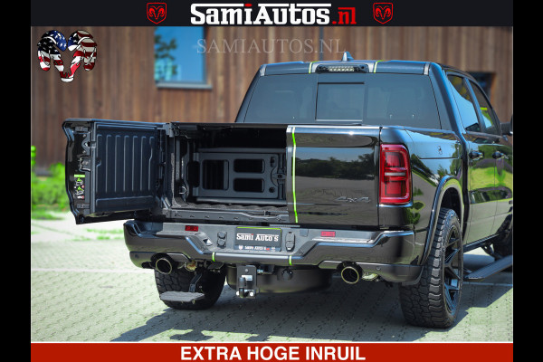 Dodge Ram 1500 Limited Night High Output 540HP 706Nm | Massage + Full Option | De Meest Luxe en Volle Pick-Up in zijn Klasse | Comfortabele Dubbele Cabine met Royale 5 Zitplaatsen | BPM vrij | Nu Leverbaar uit Voorraad | Voorraad Nr 2300 - 7689