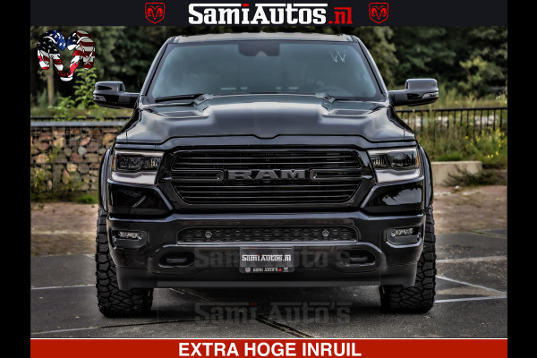 Dodge Ram 1500 Laramie Sport | HEMI 5.7 V8 4x4 | LPG | Grootscherm 12" | LARAMIE PERFORMANCE | ZWART | CREWCAB 5'7 | GRIJSKENTEKEN | DUBBELE CABINE | 5 Persoons | VOORRAAD NR 2528-641276