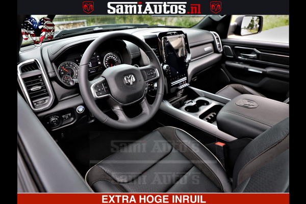 Dodge Ram 1500 Laramie Sport | HEMI 5.7 V8 4x4 | LPG | Grootscherm 12" | LARAMIE PERFORMANCE | ZWART | CREWCAB 5'7 | GRIJSKENTEKEN | DUBBELE CABINE | 5 Persoons | VOORRAAD NR 2528-641276