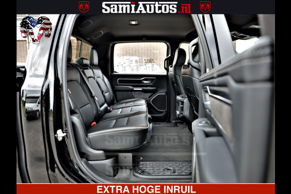 Dodge Ram 1500 Laramie Sport | HEMI 5.7 V8 4x4 | LPG | Grootscherm 12" | LARAMIE PERFORMANCE | ZWART | CREWCAB 5'7 | GRIJSKENTEKEN | DUBBELE CABINE | 5 Persoons | VOORRAAD NR 2528-641276