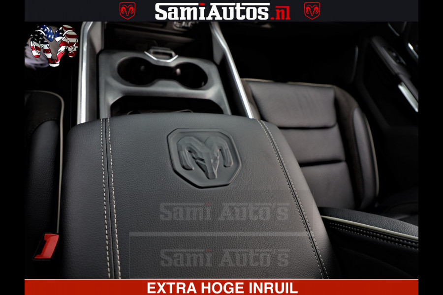 Dodge Ram 1500 Laramie Sport | HEMI 5.7 V8 4x4 | LPG | Grootscherm 12" | LARAMIE PERFORMANCE | ZWART | CREWCAB 5'7 | GRIJSKENTEKEN | DUBBELE CABINE | 5 Persoons | VOORRAAD NR 2528-641276