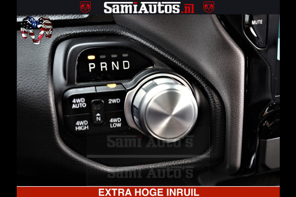 Dodge Ram 1500 Laramie Sport | HEMI 5.7 V8 4x4 | LPG | Grootscherm 12" | LARAMIE PERFORMANCE | ZWART | CREWCAB 5'7 | GRIJSKENTEKEN | DUBBELE CABINE | 5 Persoons | VOORRAAD NR 2528-641276