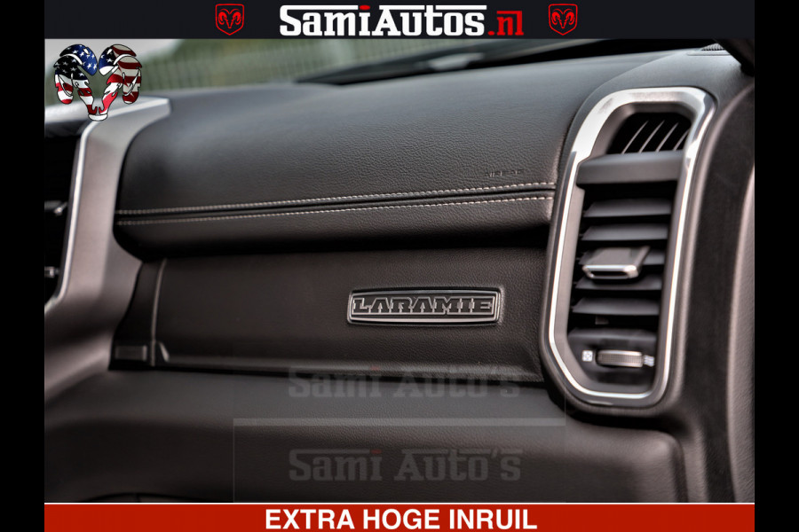 Dodge Ram 1500 Laramie Sport | HEMI 5.7 V8 4x4 | LPG | Grootscherm 12" | LARAMIE PERFORMANCE | ZWART | CREWCAB 5'7 | GRIJSKENTEKEN | DUBBELE CABINE | 5 Persoons | VOORRAAD NR 2528-641276