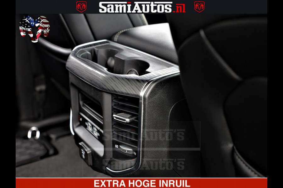Dodge Ram 1500 Laramie Sport | HEMI 5.7 V8 4x4 | LPG | Grootscherm 12" | LARAMIE PERFORMANCE | ZWART | CREWCAB 5'7 | GRIJSKENTEKEN | DUBBELE CABINE | 5 Persoons | VOORRAAD NR 2528-641276