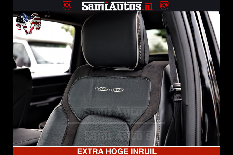 Dodge Ram 1500 Laramie Sport | HEMI 5.7 V8 4x4 | LPG | Grootscherm 12" | LARAMIE PERFORMANCE | ZWART | CREWCAB 5'7 | GRIJSKENTEKEN | DUBBELE CABINE | 5 Persoons | VOORRAAD NR 2528-641276