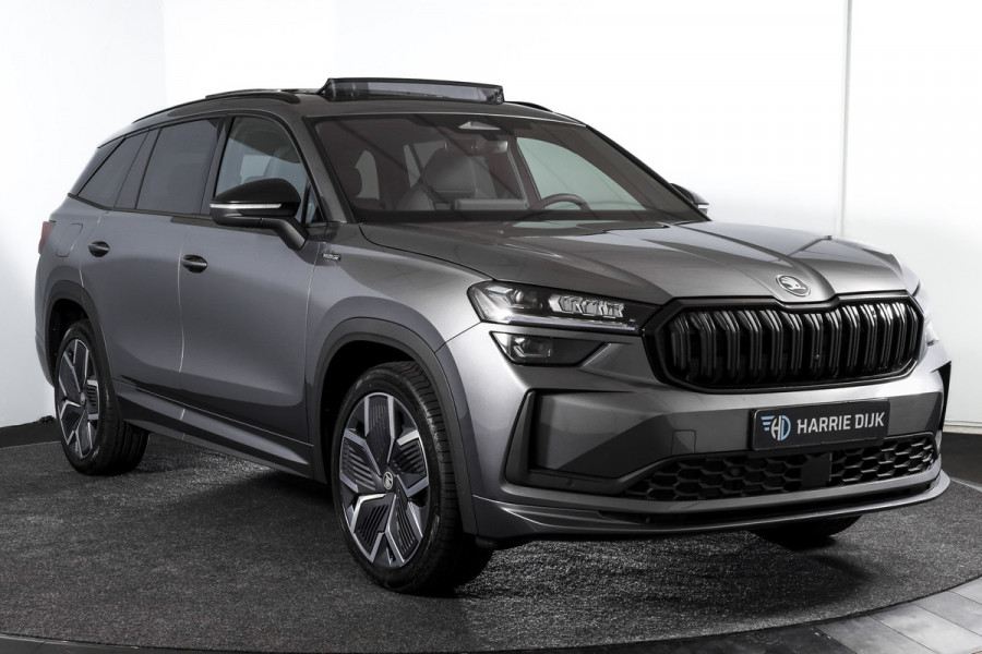 Škoda Kodiaq 1.5 TSI 204 PK PHEV Sportline Business | S/K-Panodak | DCC+ | Dig. Cockpit | Adapt Cruise | Memory | Winterpakket | Camera | NAV + App. Connect | ECC | DAB | Elek. Trekhaak | Elek. Klep | LM 20" | 0767