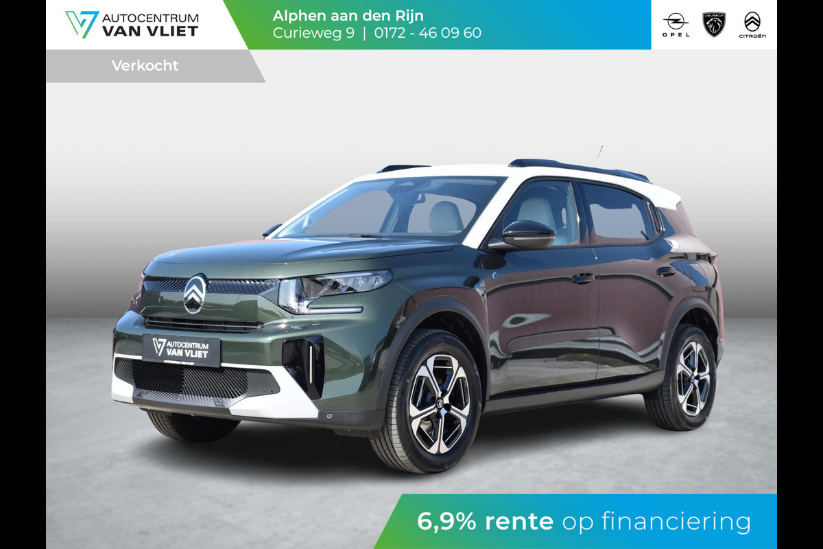 Citroën Ë-C3 Aircross Max 113pk 44 kWh 3 FASE | ACHTERUITRIJCAMERA MET SENSOREN | NAVI & CARPLAY | E.C.C. |