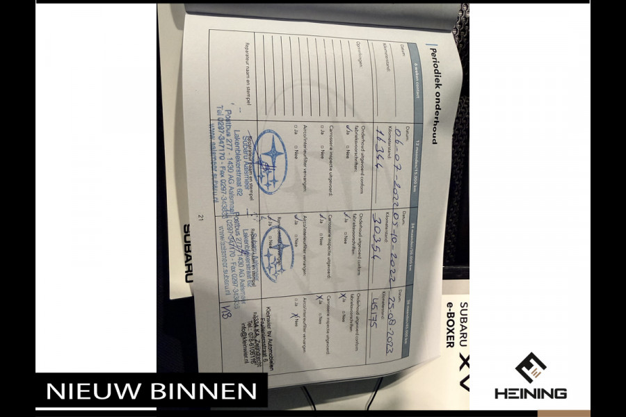 Subaru XV 2.0i e-BOXER Luxury. Automaat 4X4. Adaptive-cruise. Apple-carplay. Navi. Camera voor en achter. 49000km met NAP.