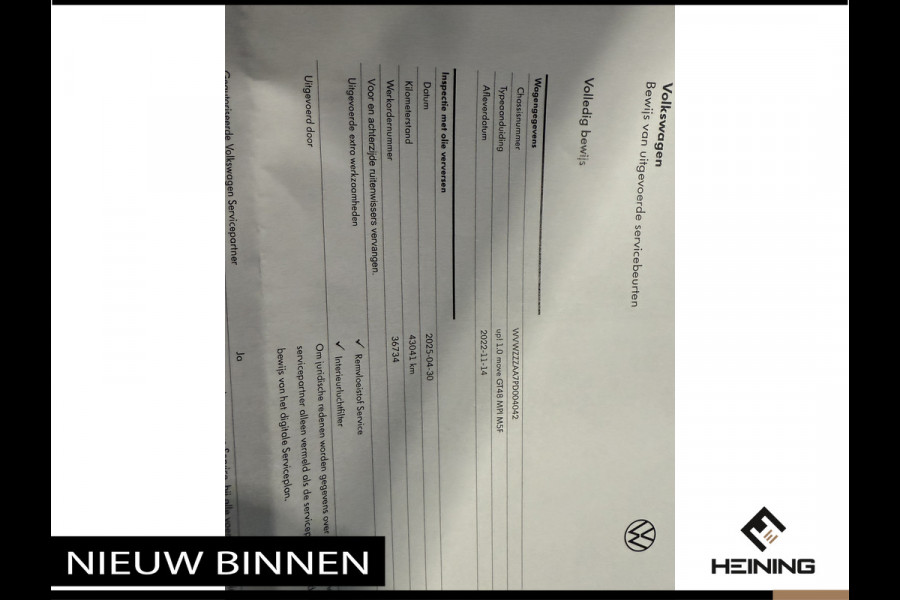 Volkswagen up! 1.0 Move Up. DAB+.Bleutooth. Airco. 5 Drs. NAP.