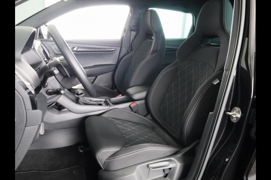 Škoda Karoq 1.5 TSI ACT Sportline Business 150 pk Automaat (DSG) | Verlengde garantie | Navigatie via App | Parkeersensoren | Achteruitrijcamera | Adaptieve cruise control | Stoelverwarming |