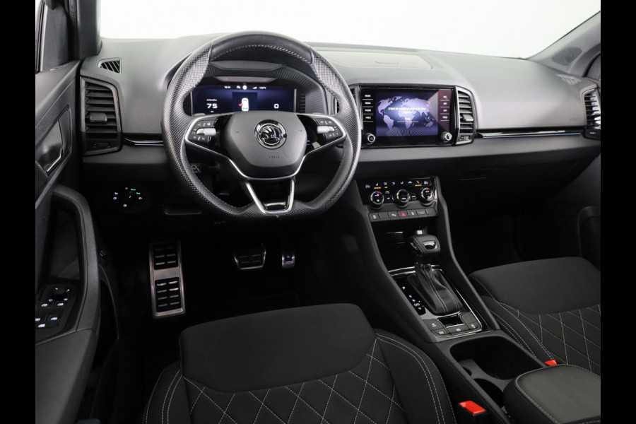 Škoda Karoq 1.5 TSI ACT Sportline Business 150 pk Automaat (DSG) | Verlengde garantie | Navigatie via App | Parkeersensoren | Achteruitrijcamera | Adaptieve cruise control | Stoelverwarming |