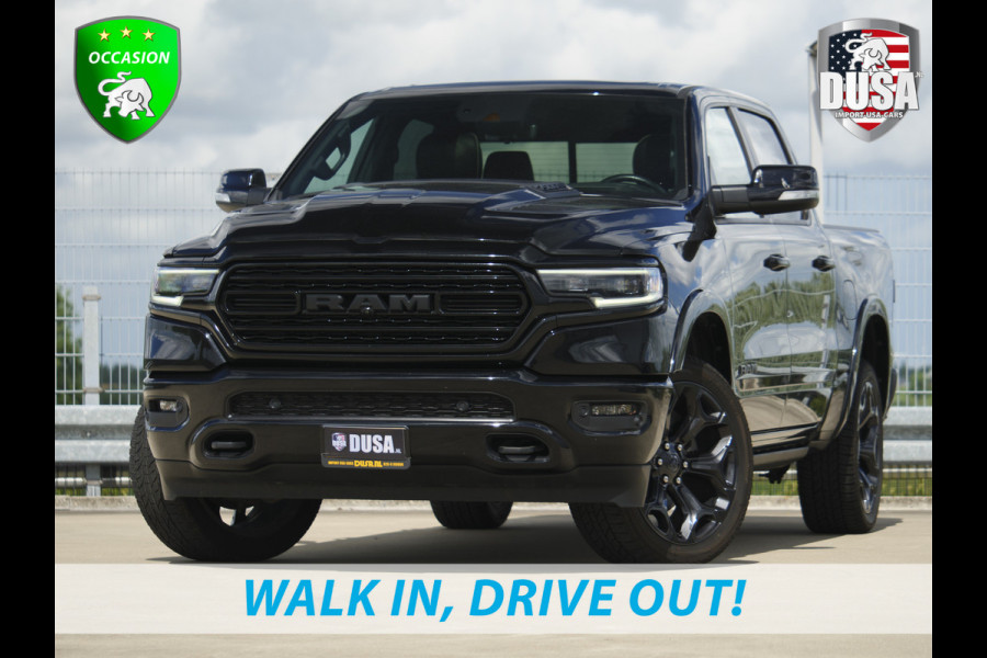 Dodge Ram 1500 | Limited | 5.7 V8 | 4x4 | Crew Cab Night Edition | HEMI | Panorama | Deksel | Full Nieuw binnen!