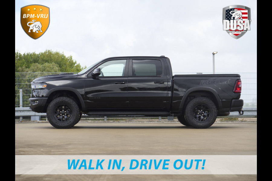Dodge Ram | 1500 | Rebel | Night | 4x4 | Crew Cab | 3.0L Twin-turbo I6 | BPM-VRIJ  | Pano | Harman Kardon | Leder interieur Getoonde accessoires zijn verkrijgbaar tegen meerprijs