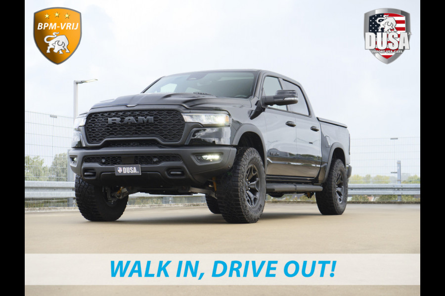 Dodge Ram | 1500 | Rebel | Night | 4x4 | Crew Cab | 3.0L Twin-turbo I6 | BPM-VRIJ  | Pano | Harman Kardon | Leder interieur Getoonde accessoires zijn verkrijgbaar tegen meerprijs