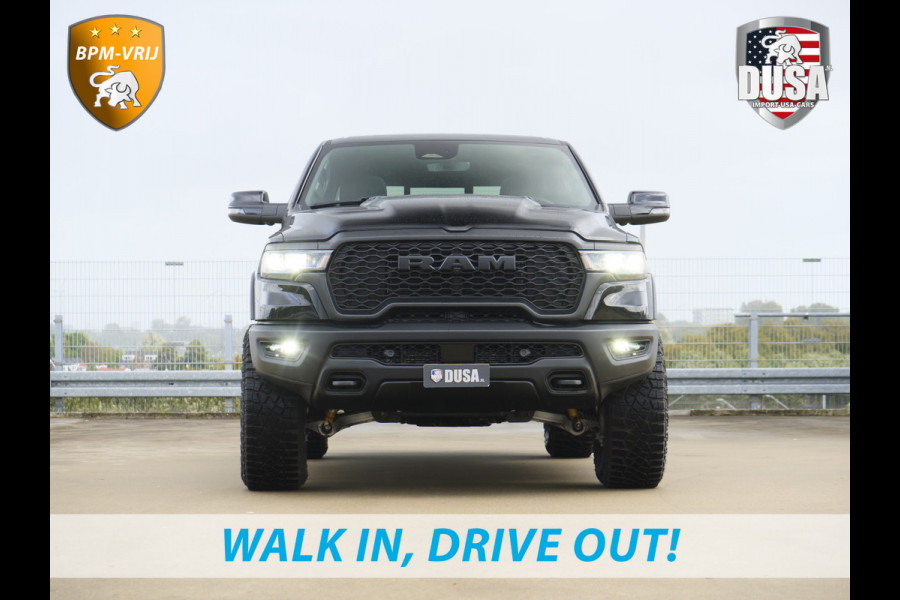 Dodge Ram | 1500 | Rebel | Night | 4x4 | Crew Cab | 3.0L Twin-turbo I6 | BPM-VRIJ  | Pano | Harman Kardon | Leder interieur Getoonde accessoires zijn verkrijgbaar tegen meerprijs