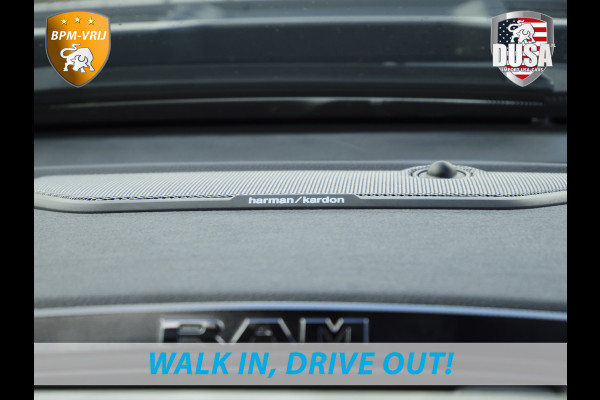Dodge Ram | 1500 | Rebel | Night | 4x4 | Crew Cab | 3.0L Twin-turbo I6 | BPM-VRIJ  | Pano | Harman Kardon | Leder interieur Getoonde accessoires zijn verkrijgbaar tegen meerprijs