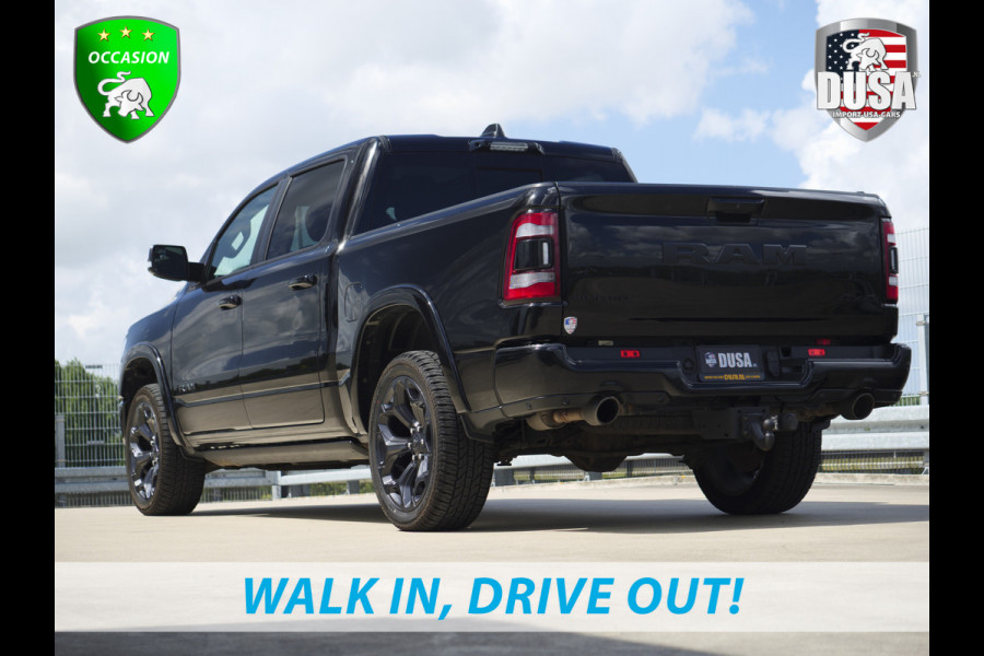 Dodge Ram 1500 | Limited | 5.7 V8 | 4x4 | Crew Cab Night Edition | HEMI | Panorama | Deksel | Full Nieuw binnen!