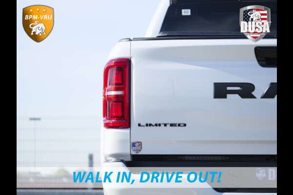 Dodge Ram | 1500 | Limited | Night | 3.0L Twin-Turbo I6 | High Output | | Passenger Display | 14,4 Touch Screen | Harman Kardon | RAMBOX Getoonde accessoires zijn verkrijgbaar tegen meerprijs
