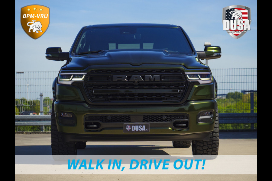 Dodge Ram | 1500 | Limited | 3.0L Twin-Turbo I6 | High Output | BPM-VRIJ | Passenger Display | 14,4 Touch Screen | Harman Kardon | RAMBOX Getoonde accessoires zijn verkrijgbaar tegen meerprijs