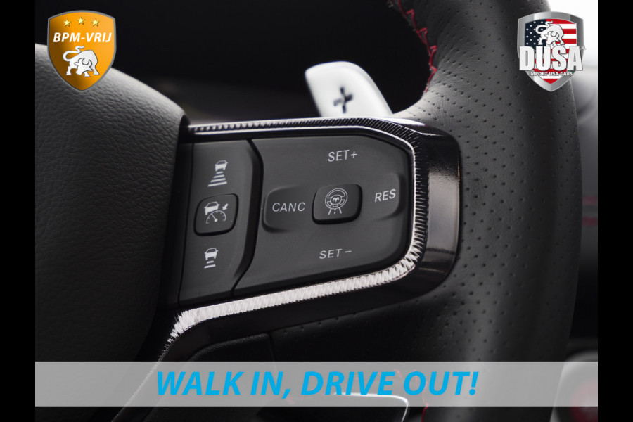 Dodge Ram | RHO | 3.0L Twin-Turbo I6 | 4x4 | Crew Cab Night Edtion | Panoramadak | 14,4-inch Touchscreen | Passenger Display | Getoonde accessoires zijn verkrijgbaar tegen meerprijs