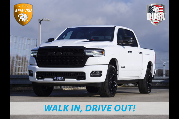 Dodge Ram | 1500 | Limited | Night | 3.0L Twin-Turbo I6 | High Output | BPM-VRIJ | Massage stoelen | Harman Kardon | Passenger Display | RAMBOX Getoonde accessoires zijn verkrijgbaar tegen meerprijs