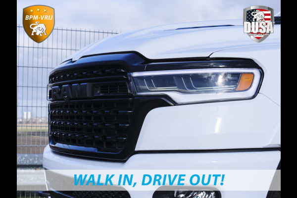 Dodge Ram | 1500 | Limited | Night | 3.0L Twin-Turbo I6 | High Output | BPM-VRIJ | Massage stoelen | Harman Kardon | Passenger Display | RAMBOX Getoonde accessoires zijn verkrijgbaar tegen meerprijs