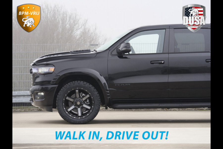 Dodge Ram 1500 | Laramie | Night | 3.0L I6 Hurricane | BPM-VRIJ | 4X4 | | BPM-VRIJ | 14,4-inch Touchscreen | Passenger Display | Getoonde accessoires zijn verkrijgbaar tegen meerprijs
