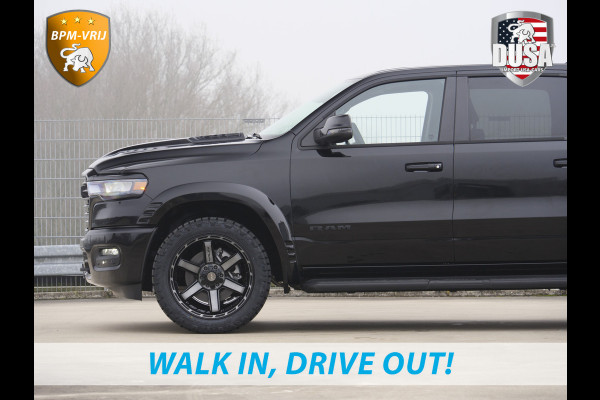 Dodge Ram 1500 | Laramie | Night | 3.0L I6 Hurricane | BPM-VRIJ | 4X4 | | BPM-VRIJ | 14,4-inch Touchscreen | Passenger Display | Getoonde accessoires zijn verkrijgbaar tegen meerprijs