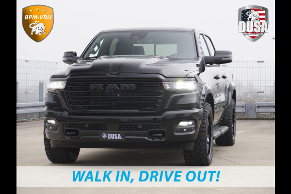 Dodge Ram 1500 | Laramie | Night | 3.0L I6 Hurricane | BPM-VRIJ | 4X4 | | BPM-VRIJ | 14,4-inch Touchscreen | Passenger Display | Getoonde accessoires zijn verkrijgbaar tegen meerprijs