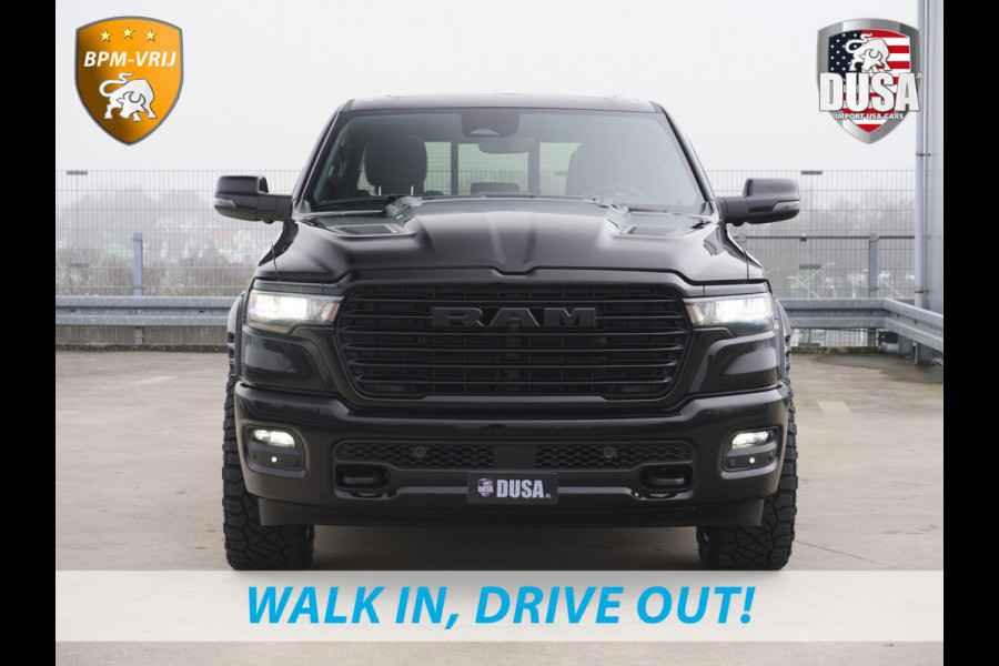 Dodge Ram 1500 | Laramie | Night | 3.0L I6 Hurricane | BPM-VRIJ | 4X4 | | BPM-VRIJ | 14,4-inch Touchscreen | Passenger Display | Getoonde accessoires zijn verkrijgbaar tegen meerprijs