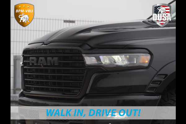 Dodge Ram 1500 | Laramie | Night | 3.0L I6 Hurricane | BPM-VRIJ | 4X4 | | BPM-VRIJ | 14,4-inch Touchscreen | Passenger Display | Getoonde accessoires zijn verkrijgbaar tegen meerprijs