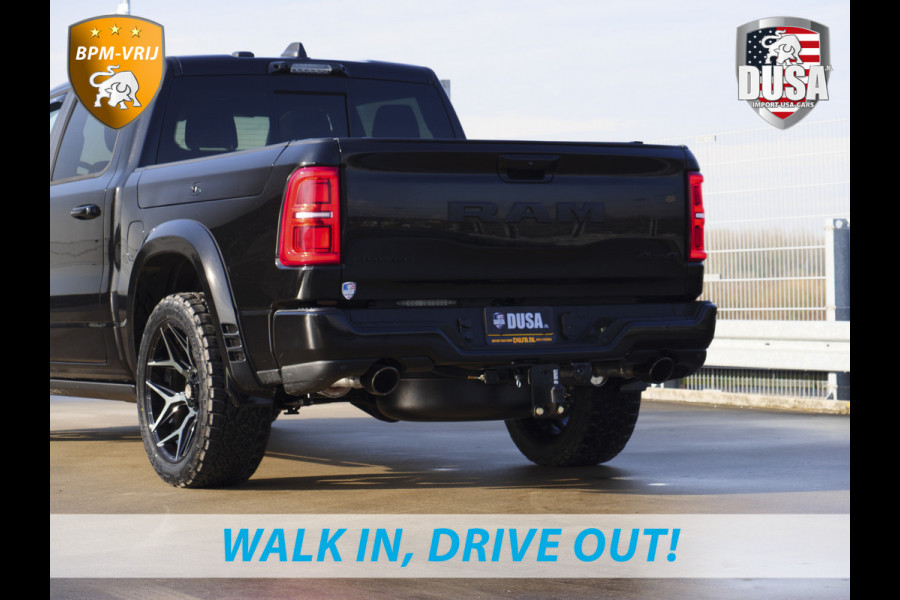 Dodge Ram | 1500 | Limited | Night | 3.0L Twin-Turbo I6 | High Output | BPM-VRIJ | Passenger Display | 14,4 Touch Screen | Harman Kardon | RAMBOX Getoonde accessoires zijn verkrijgbaar tegen meerprijs