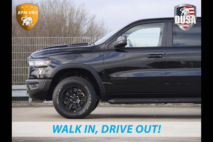 Dodge Ram | 1500 | Rebel | Premium | 4x4 | Crew Cab | 3.0L Twin-turbo I6 | BPM-VRIJ | 14,4 inch Touchscreen | Panorama | Harman Kardon | Getoonde accessoires zijn verkrijgbaar tegen meerprijs