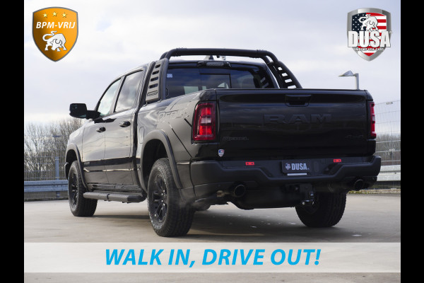 Dodge Ram | 1500 | Rebel | Premium | 4x4 | Crew Cab | 3.0L Twin-turbo I6 | BPM-VRIJ | 14,4 inch Touchscreen | Panorama | Harman Kardon | Getoonde accessoires zijn verkrijgbaar tegen meerprijs