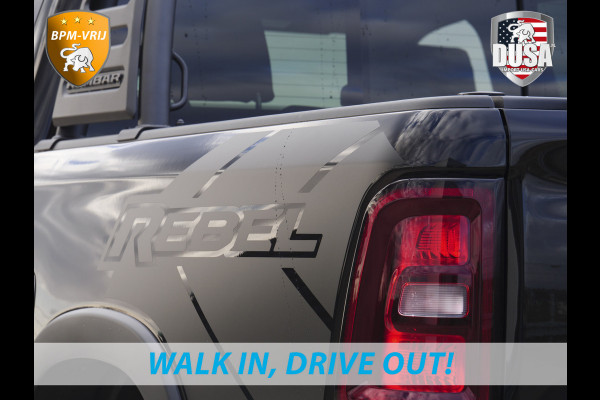 Dodge Ram | 1500 | Rebel | Premium | 4x4 | Crew Cab | 3.0L Twin-turbo I6 | BPM-VRIJ | 14,4 inch Touchscreen | Panorama | Harman Kardon | Getoonde accessoires zijn verkrijgbaar tegen meerprijs
