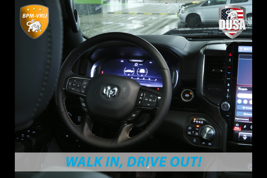 Dodge Ram | 1500 | Rebel | Premium | 4x4 | Crew Cab | 3.0L Twin-turbo I6 | BPM-VRIJ | 14,4 inch Touchscreen | Panorama | Harman Kardon | Getoonde accessoires zijn verkrijgbaar tegen meerprijs